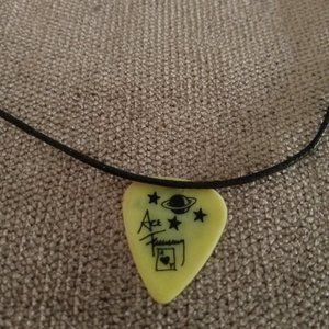 women's KISS ACE FREHLEY'SIGNATURE GUITAR PICK NECKLACE